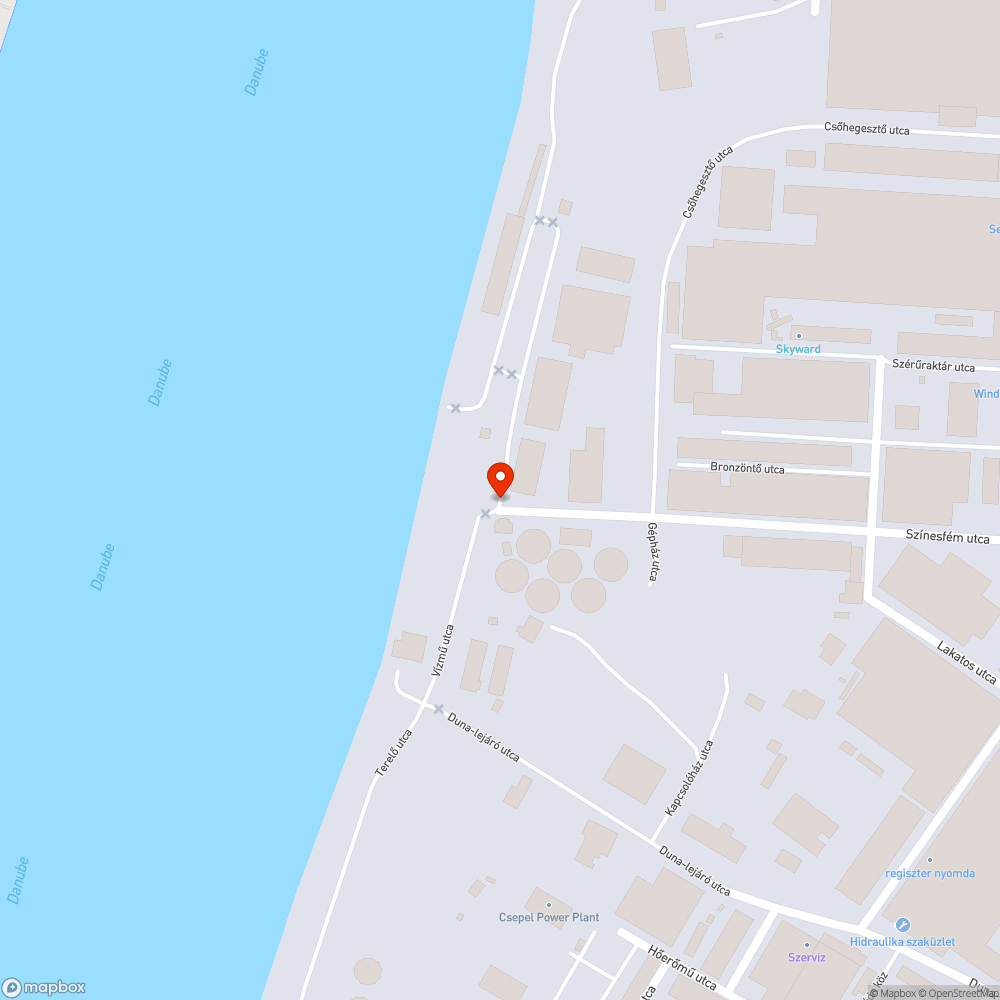 Kidöntött tűzcsap bejelentés helye