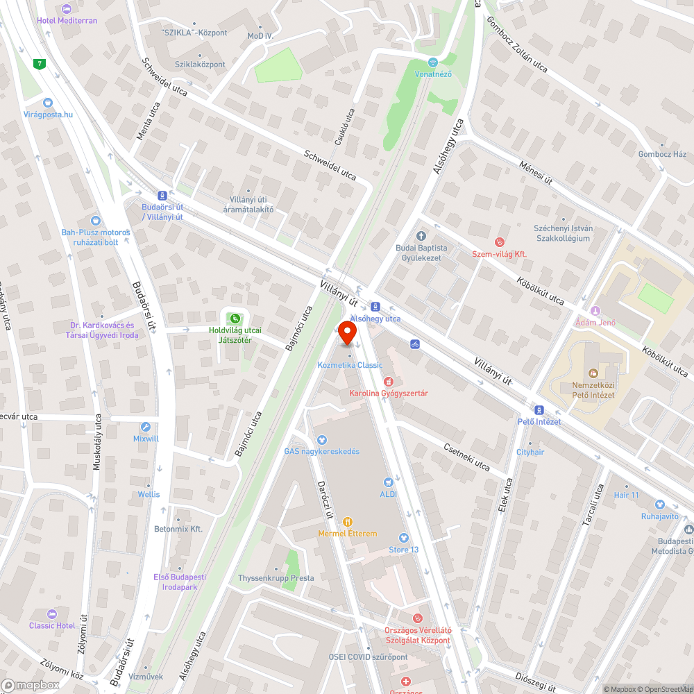 Kiszáradt fák bejelentés helye