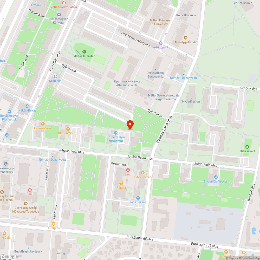 Graffiti a lámpaoszlopon bejelentés helye