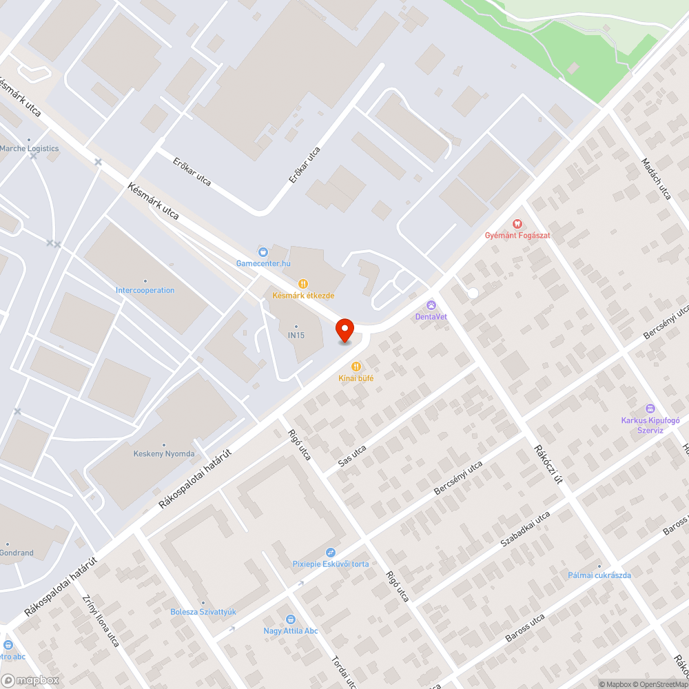 Vízfolyás bejelentés helye