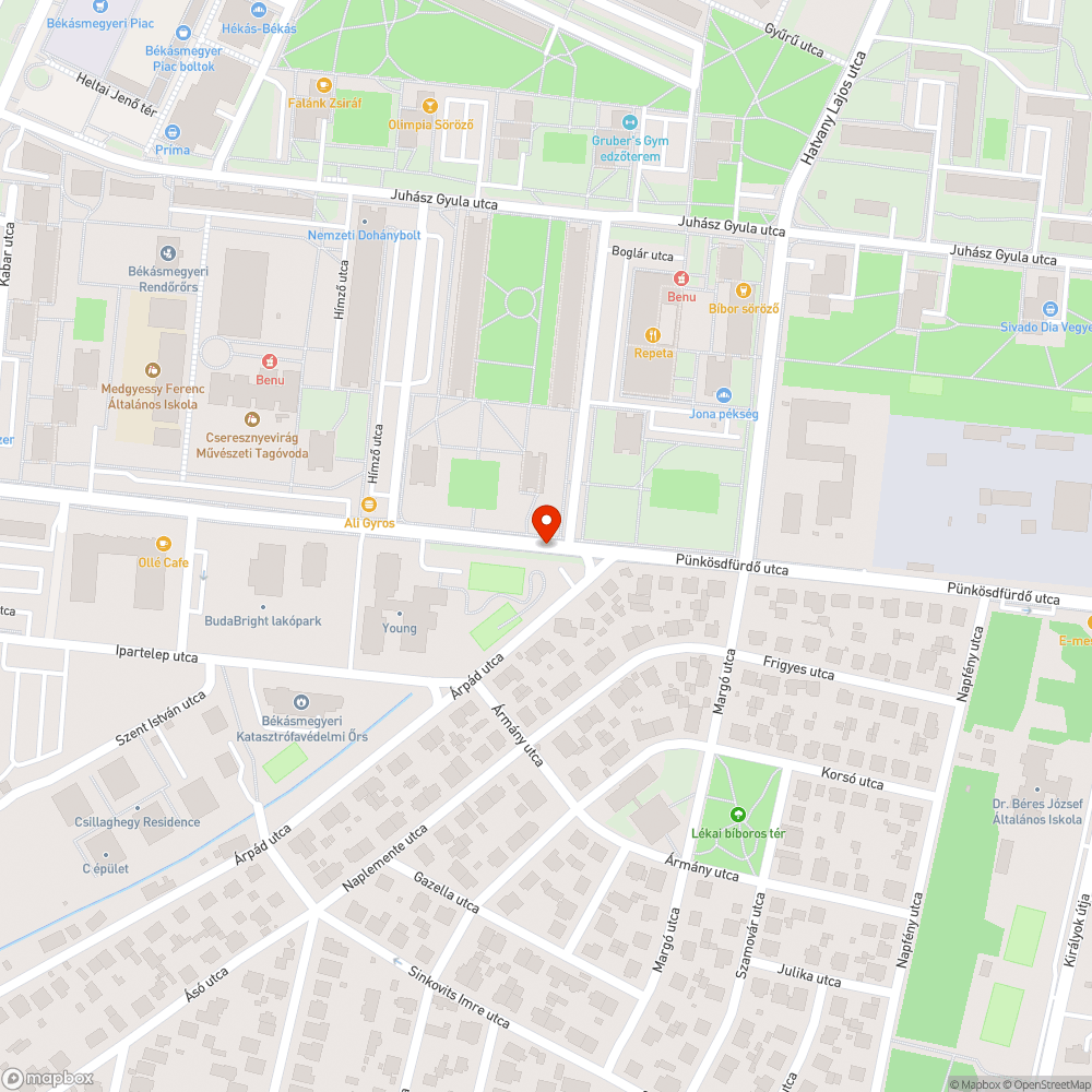 Újabb rongálás bejelentés helye