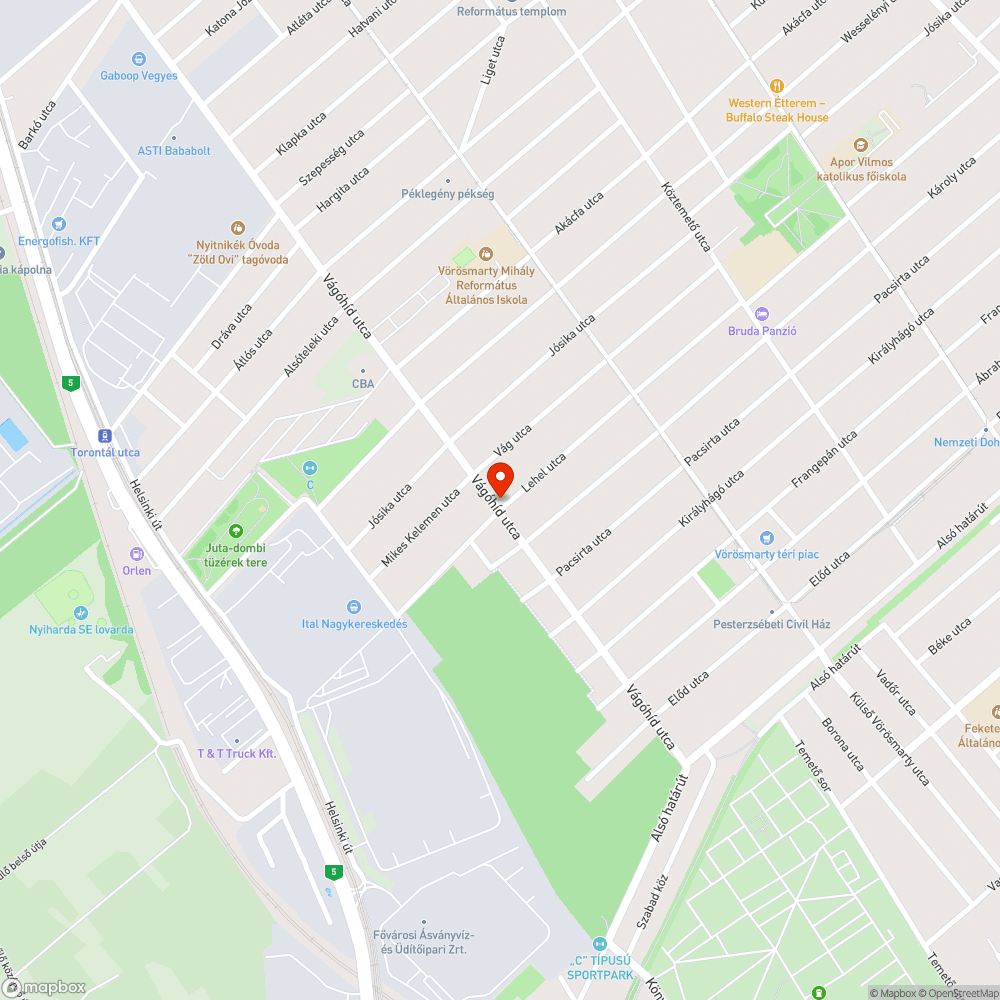 Üres oszlop bejelentés helye