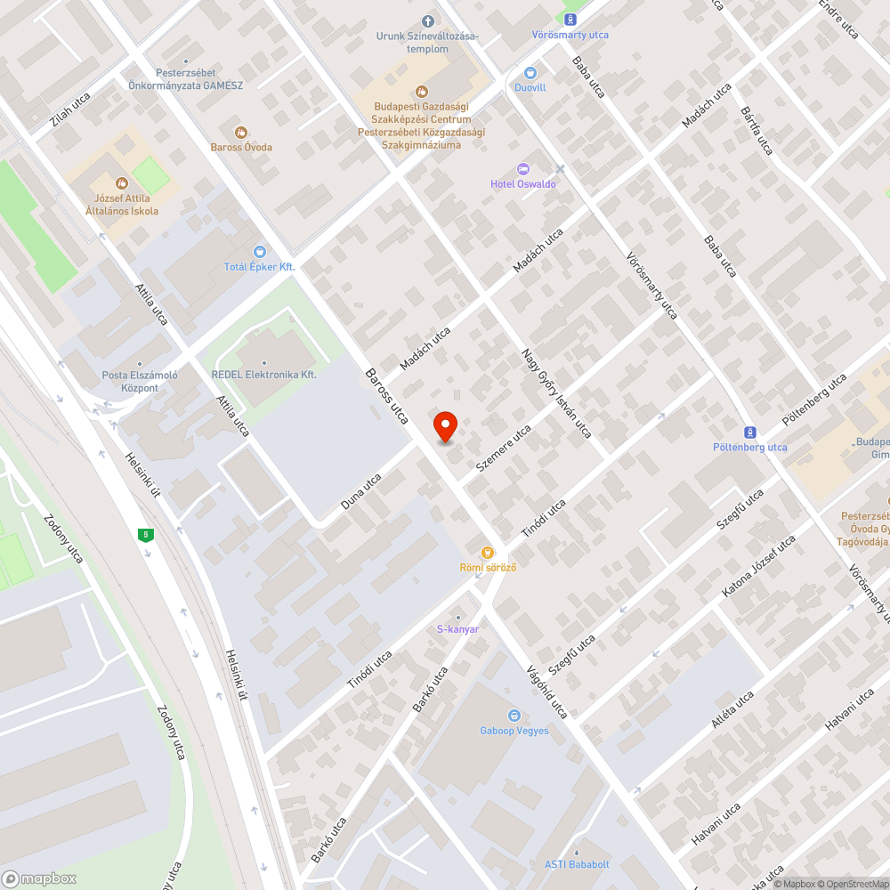 Üres oszlop bejelentés helye