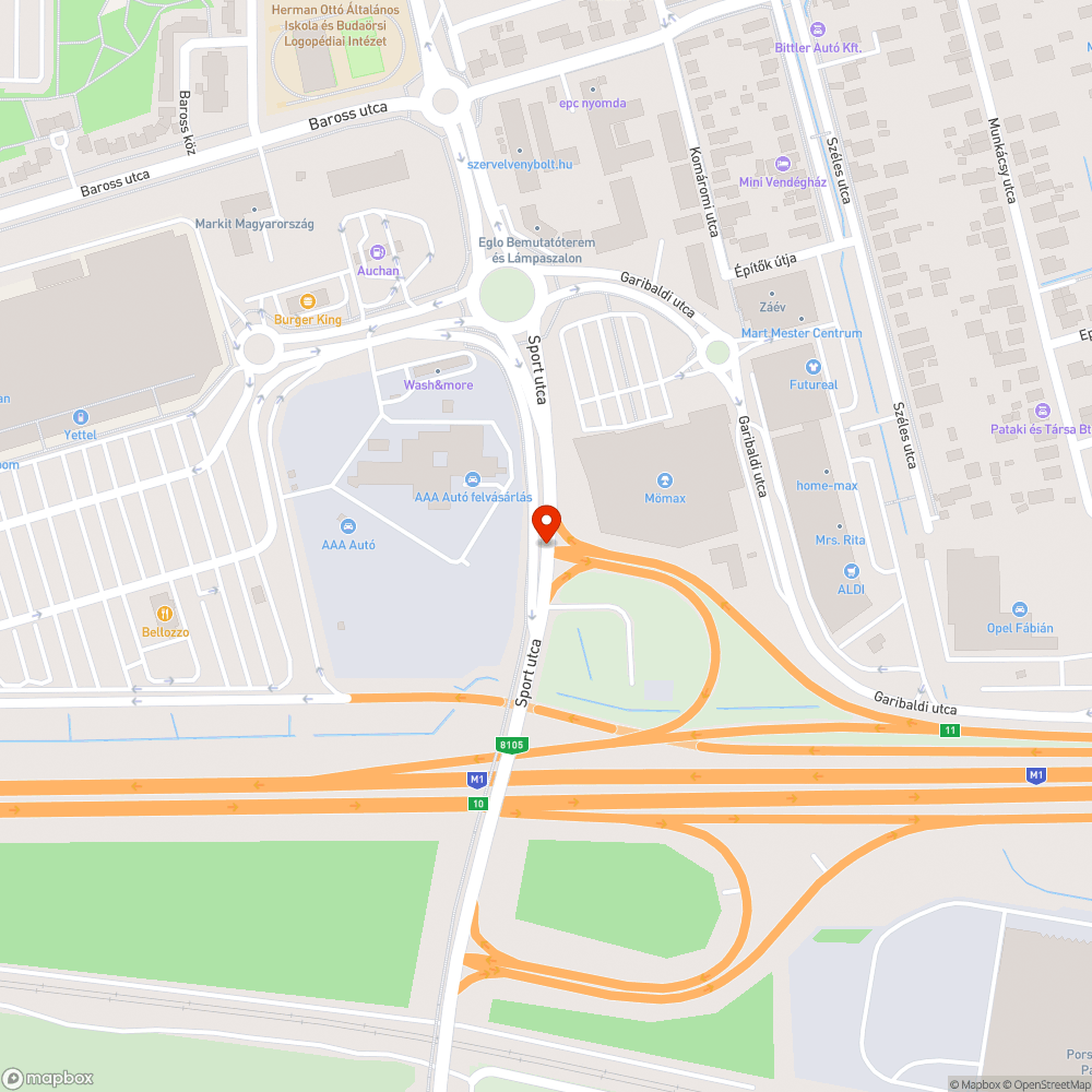 Hatalmas mély kátyú a kereszteződés kellős közepén bejelentés helye