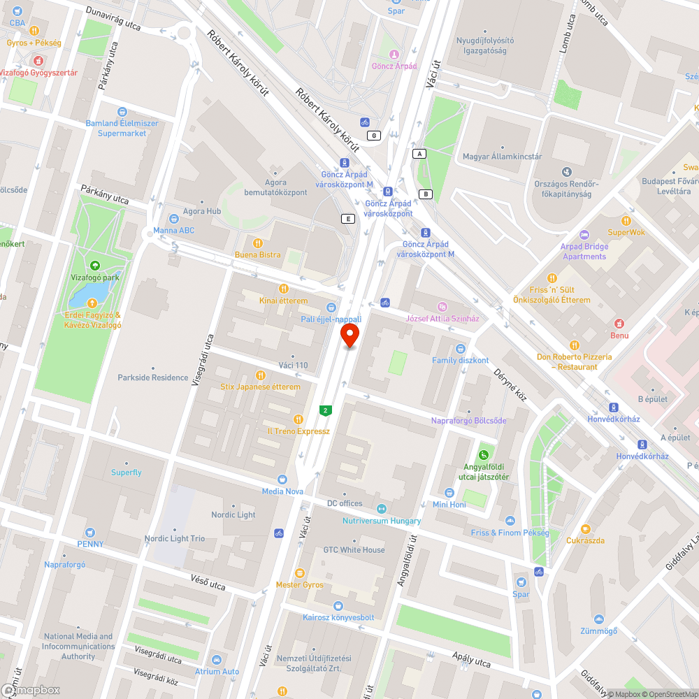 Szemét a Váci úti felüljáró alatt bejelentés helye