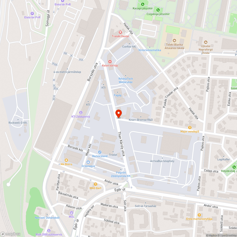 Autógumi bejelentés helye