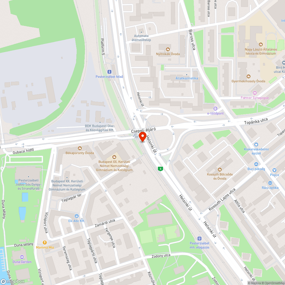 Elhanyagolt buszmegálló bejelentés helye