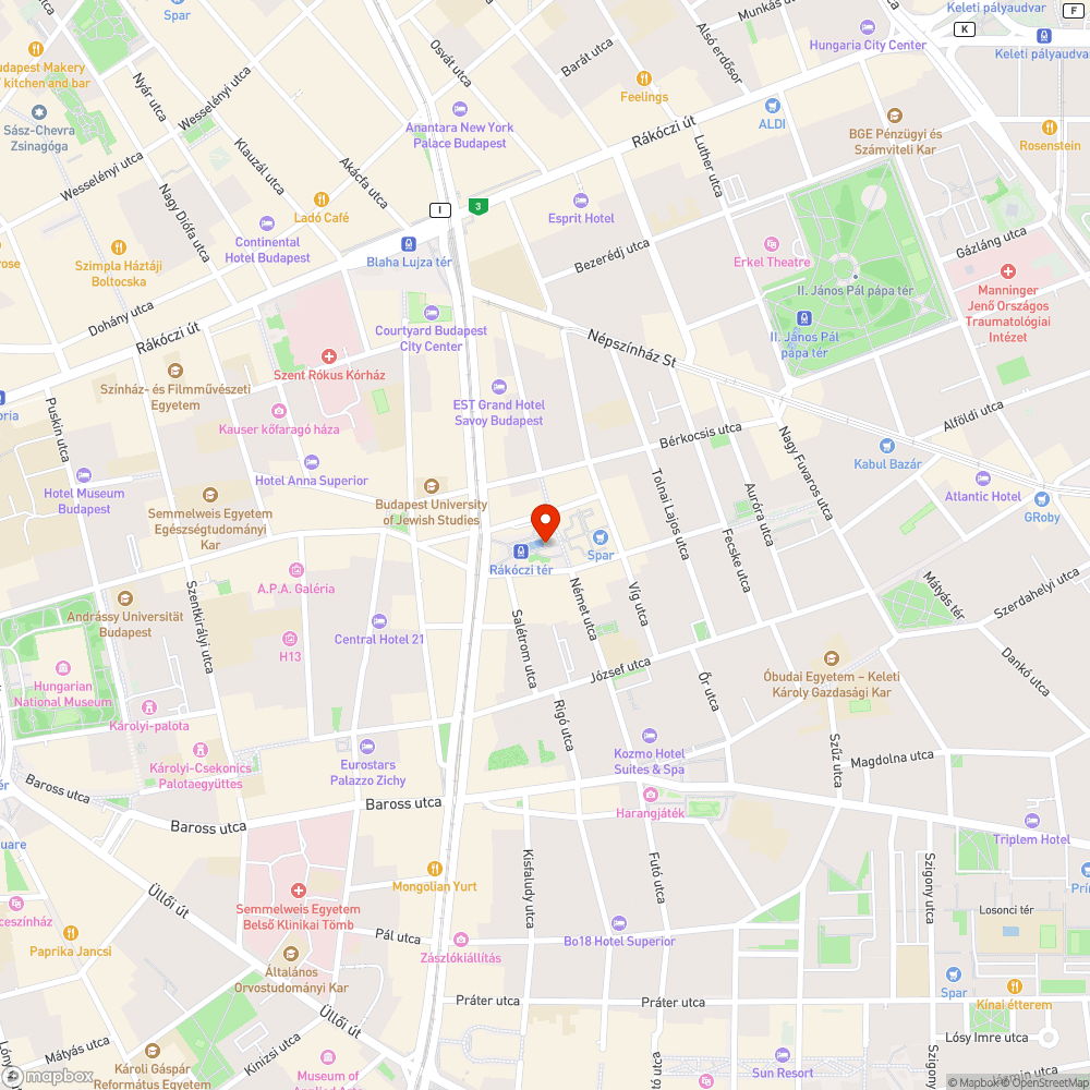 Nem működő liftek a Rákóczi téren bejelentés helye