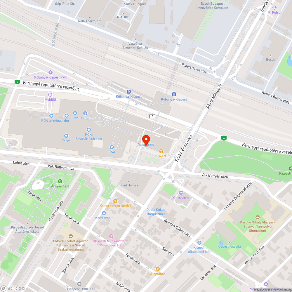 Lezárt feljáró 2. bejelentés helye