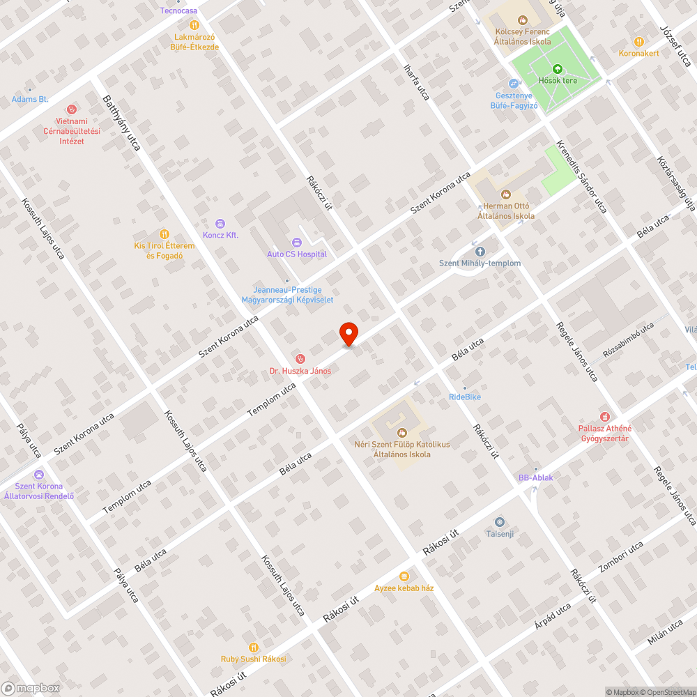 Villogó lámpa bejelentés helye