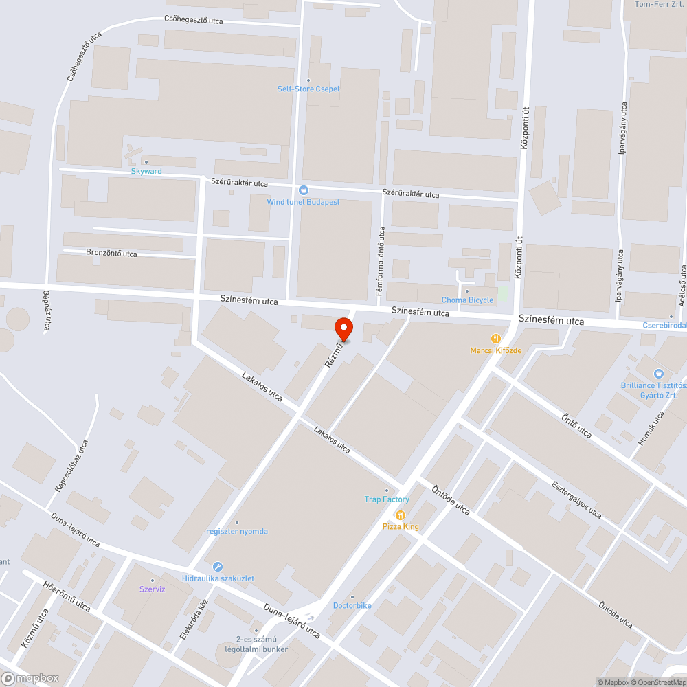 Tönkrement, korrodált fedlap bejelentés helye