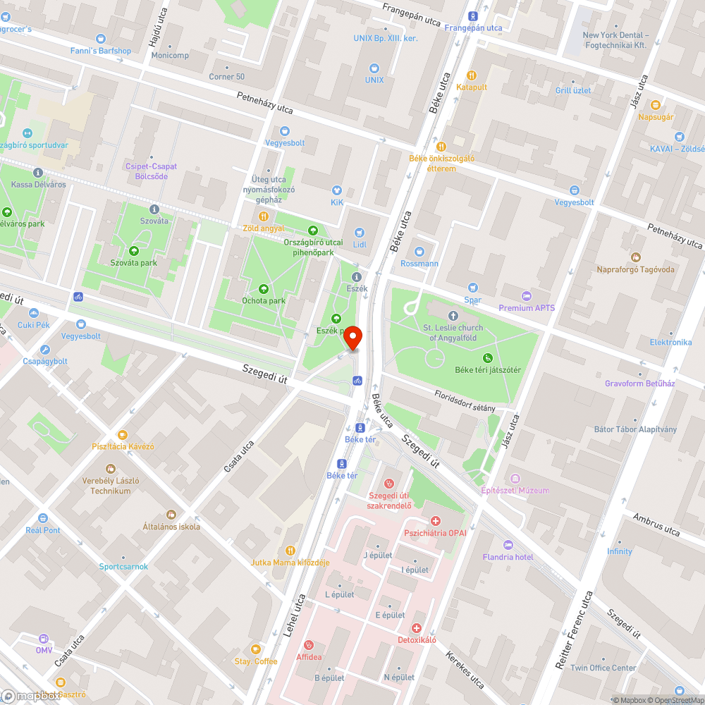 Játszótéri megrongálódott homokozó bejelentés helye