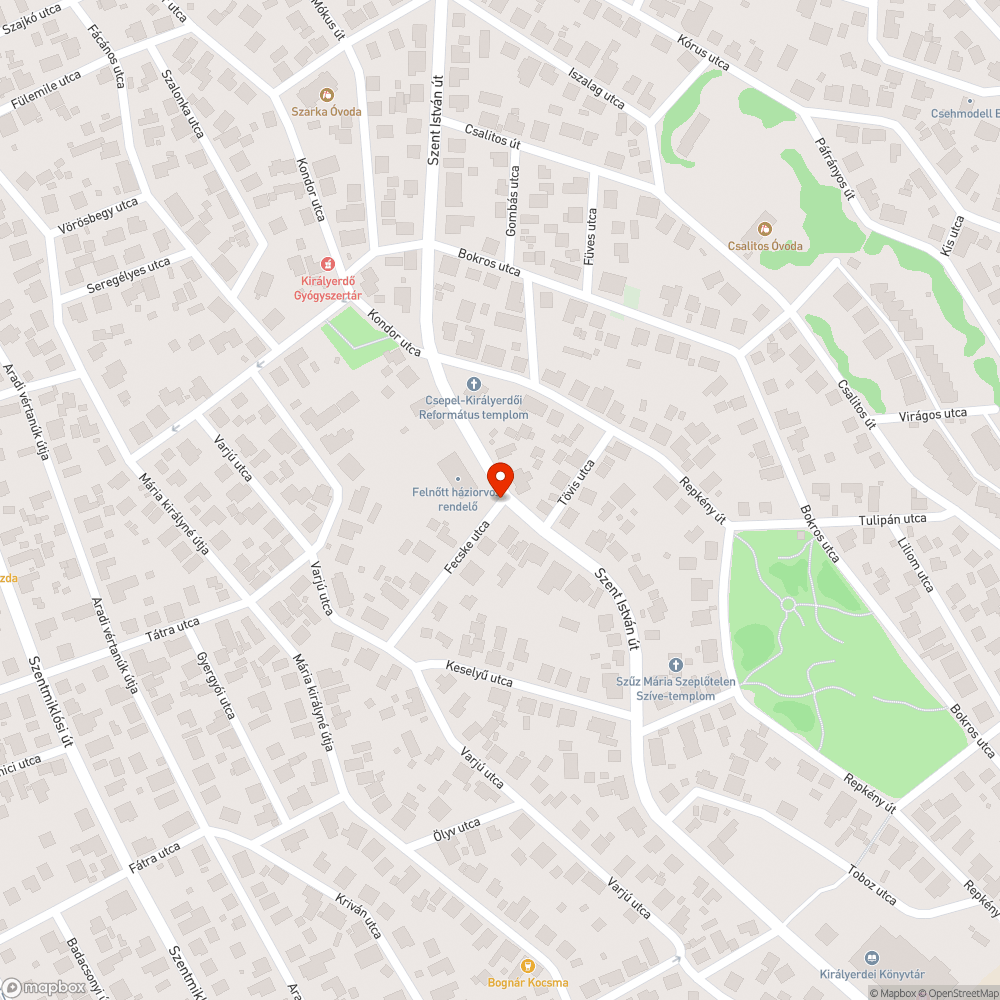 Megsüllyedt fedlap bejelentés helye