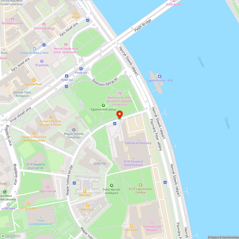 Parkolósávba(n) vezetett kerékpáros nyom bejelentés helye