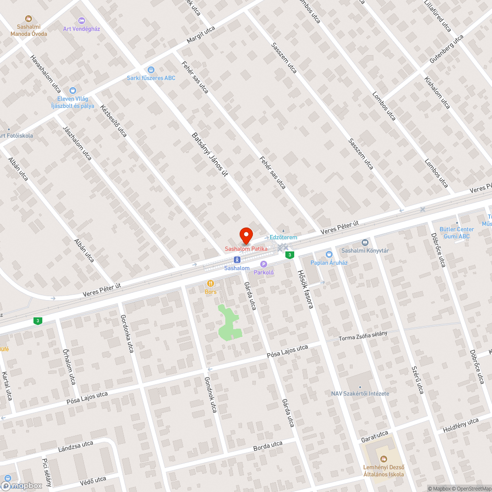 Ferde tábla bejelentés helye