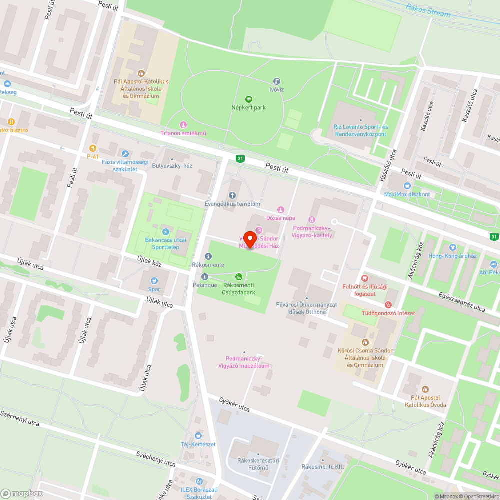 Folyik a víz bejelentés helye