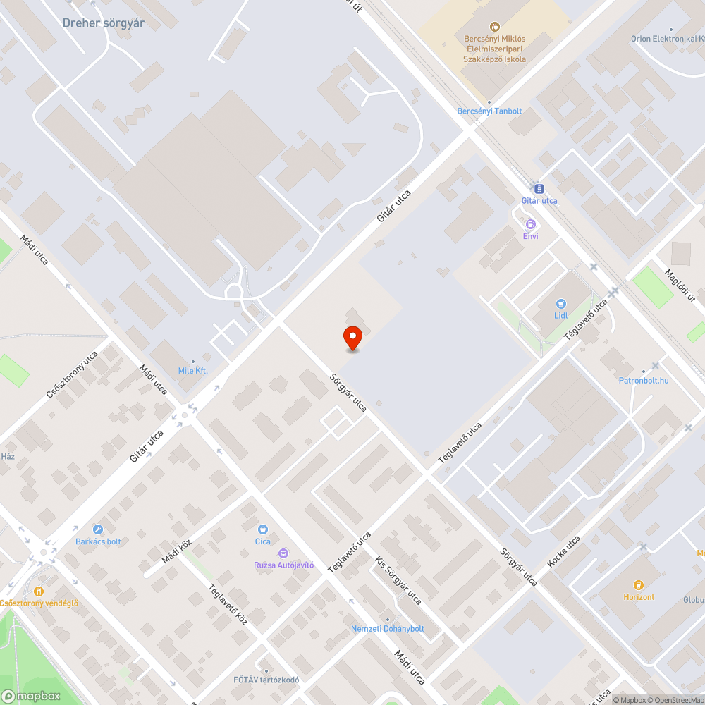 Kanapé bejelentés helye