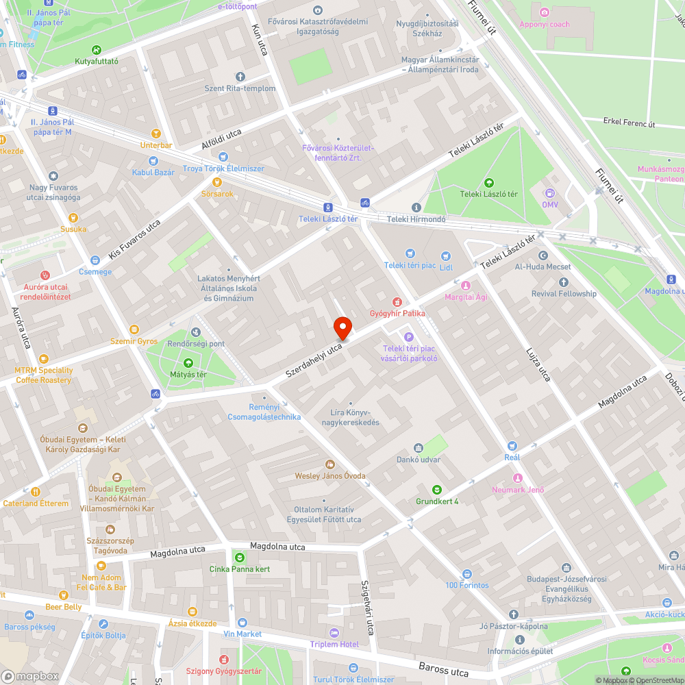 Elhagyott Matiz bejelentés helye