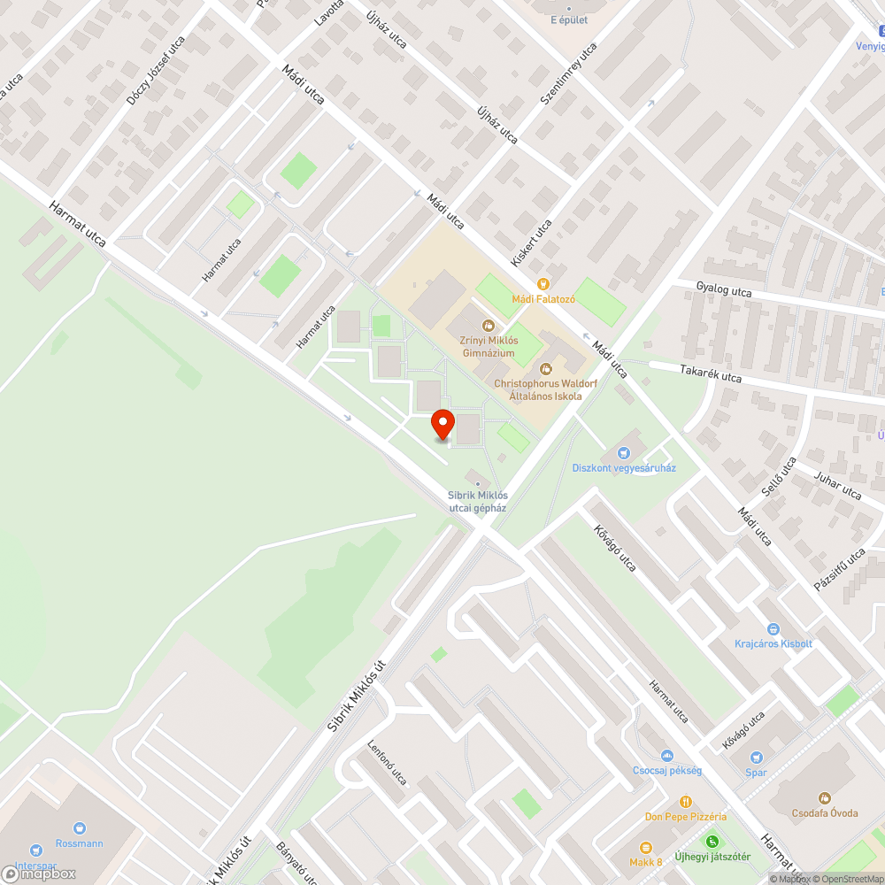 Szétszórt szemét bejelentés helye