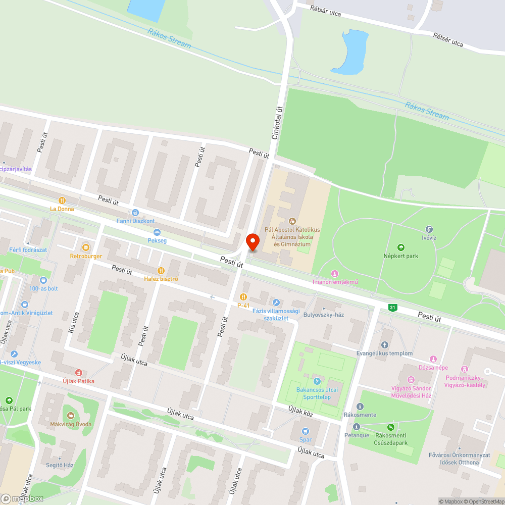 Sérült jelzőlámpa, kiszakadt lámpatest bejelentés helye