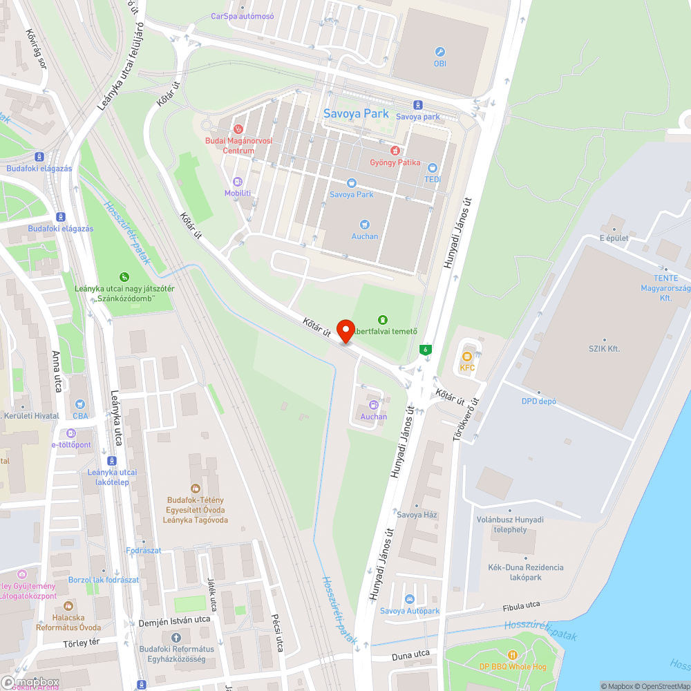 Savoya park mögötti romos út bejelentés helye