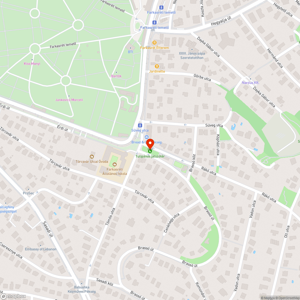 Tulipános játszótér újabb lezárás bejelentés helye