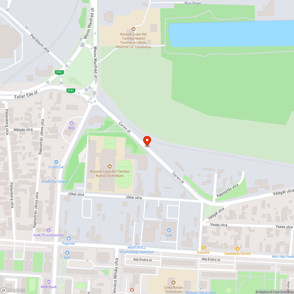 Csepel Corvin út rendszám nélküli Opel bejelentés helye