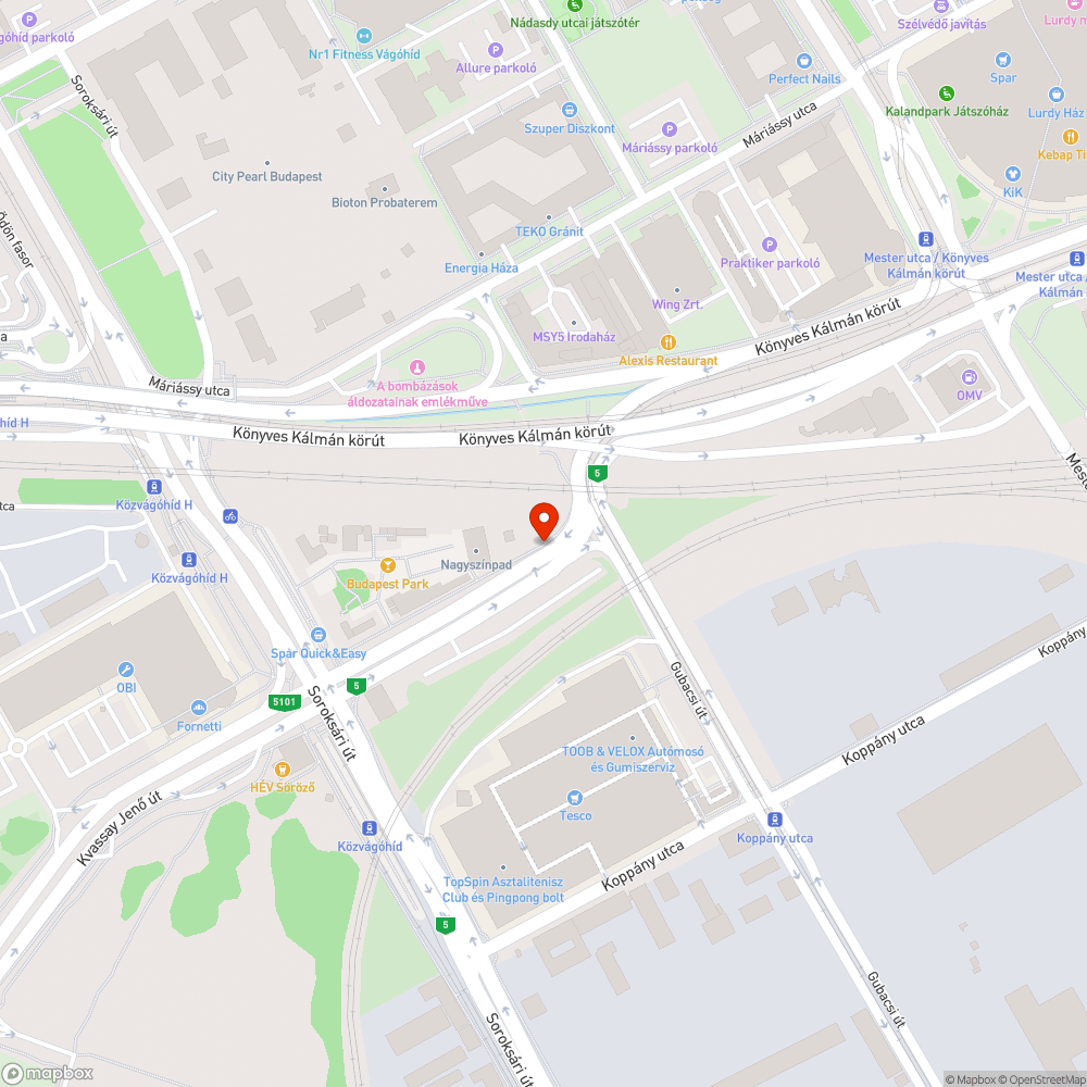 Kvassay úti kerékpáros átvezetés bejelentés helye