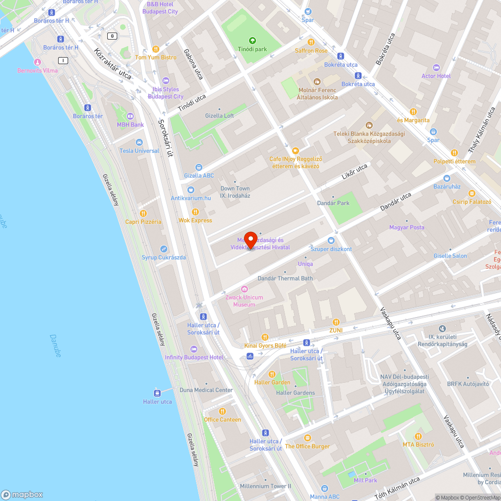 Botlásveszélyes fedlap bejelentés helye