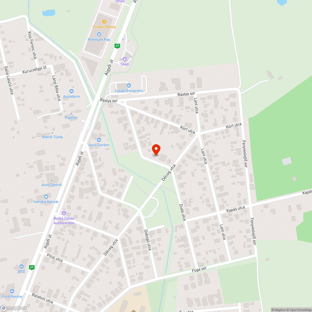 Építkezési anyag bejelentés helye