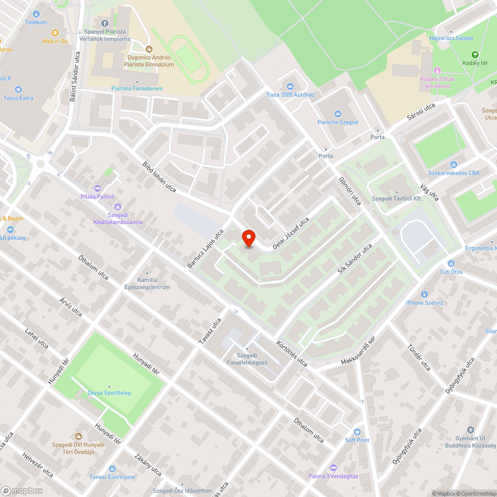 Elhagyott, leromlott állapotú autó bejelentés helye