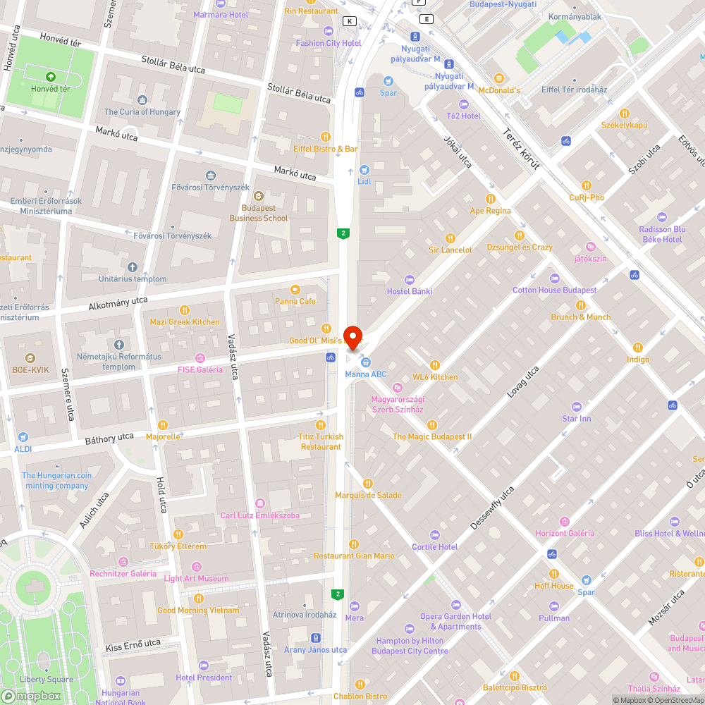 Sérült útfelület bejelentés helye