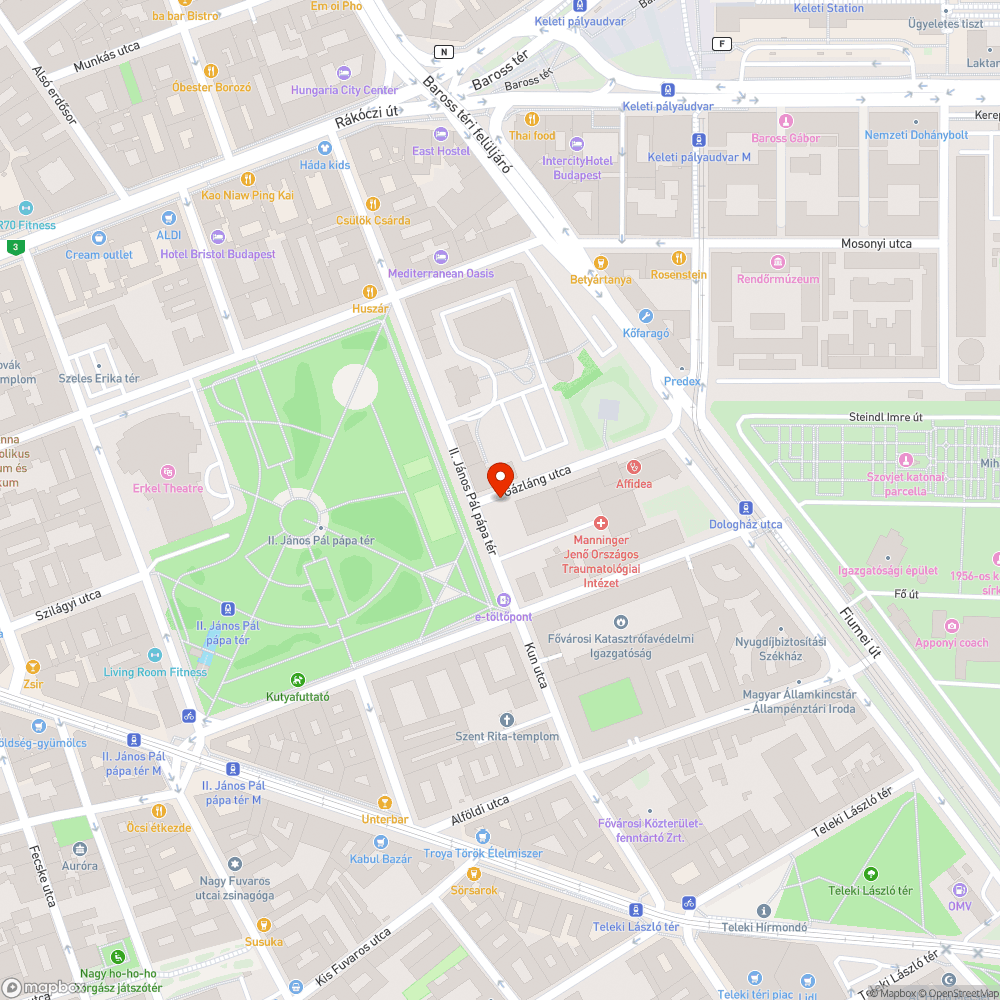 Ismeretlen objektum bejelentés helye