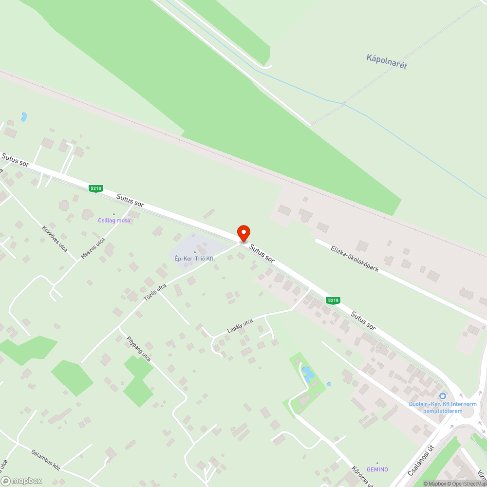 Buszmegálló bejelentés helye