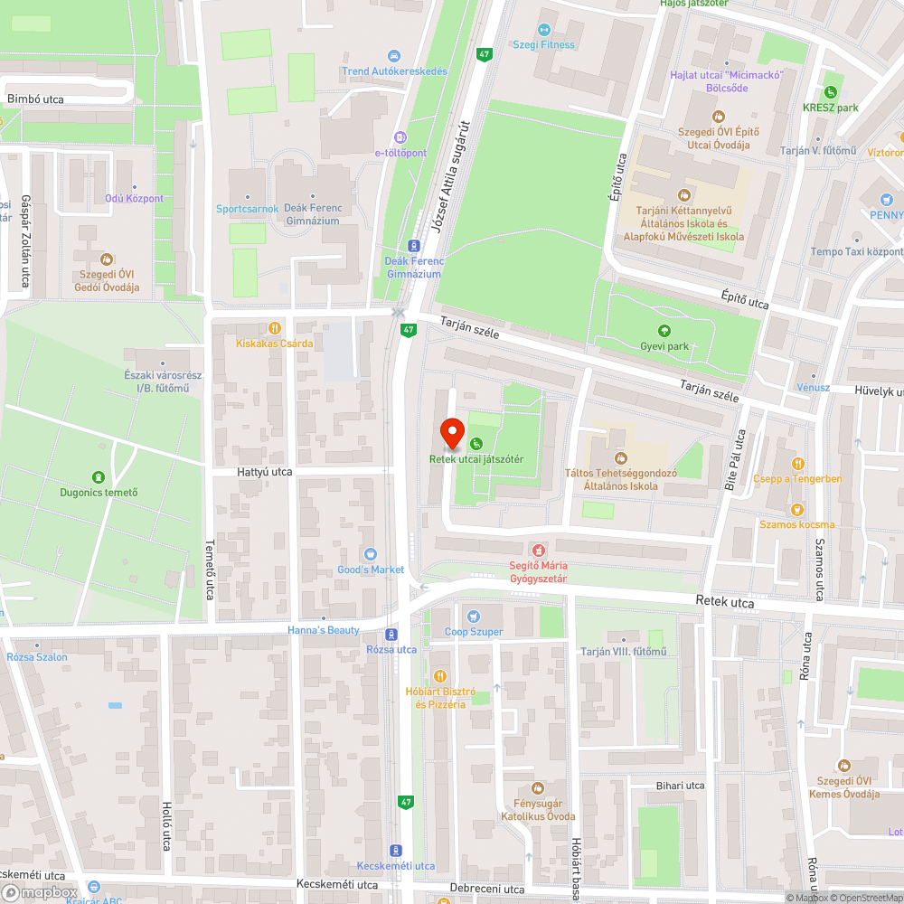 Táblacsonk a zöldsávban - József A. sgt. 77/c. bejelentés helye