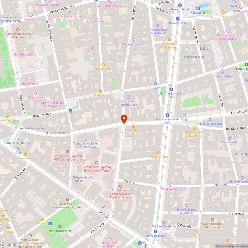 Állandóan leparkolt Mobi-pont bejelentés helye