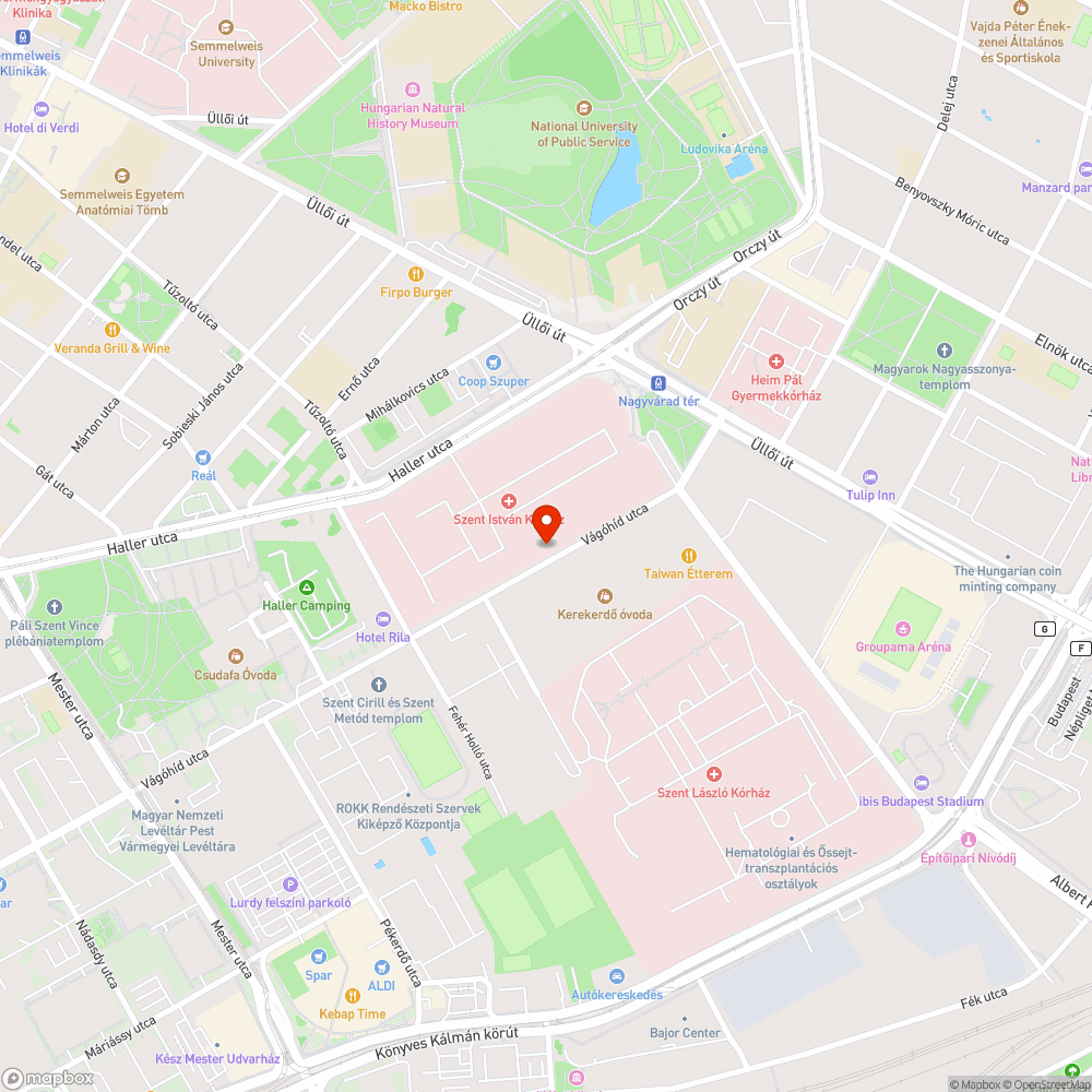 Vágóhíd utcai busz bejelentés helye