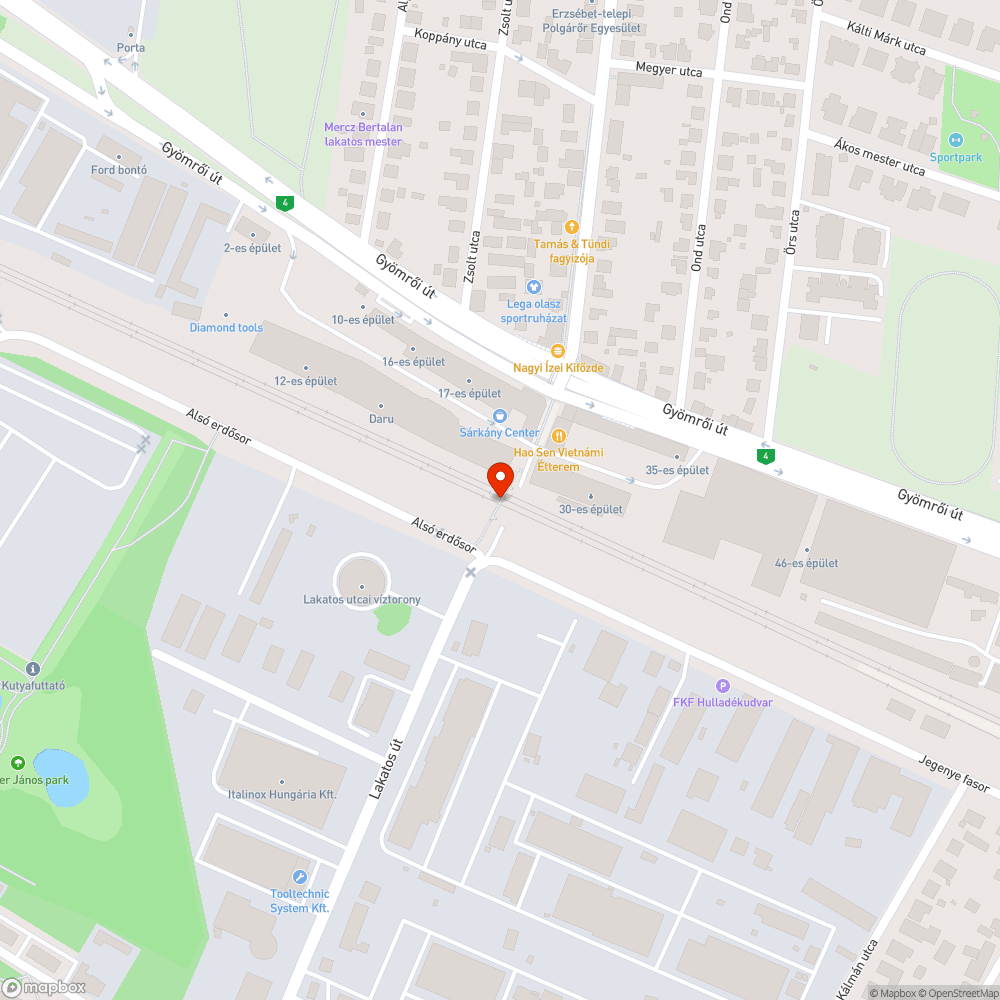 Balesetveszély a Felsőcsatári úti felüljárón bejelentés helye