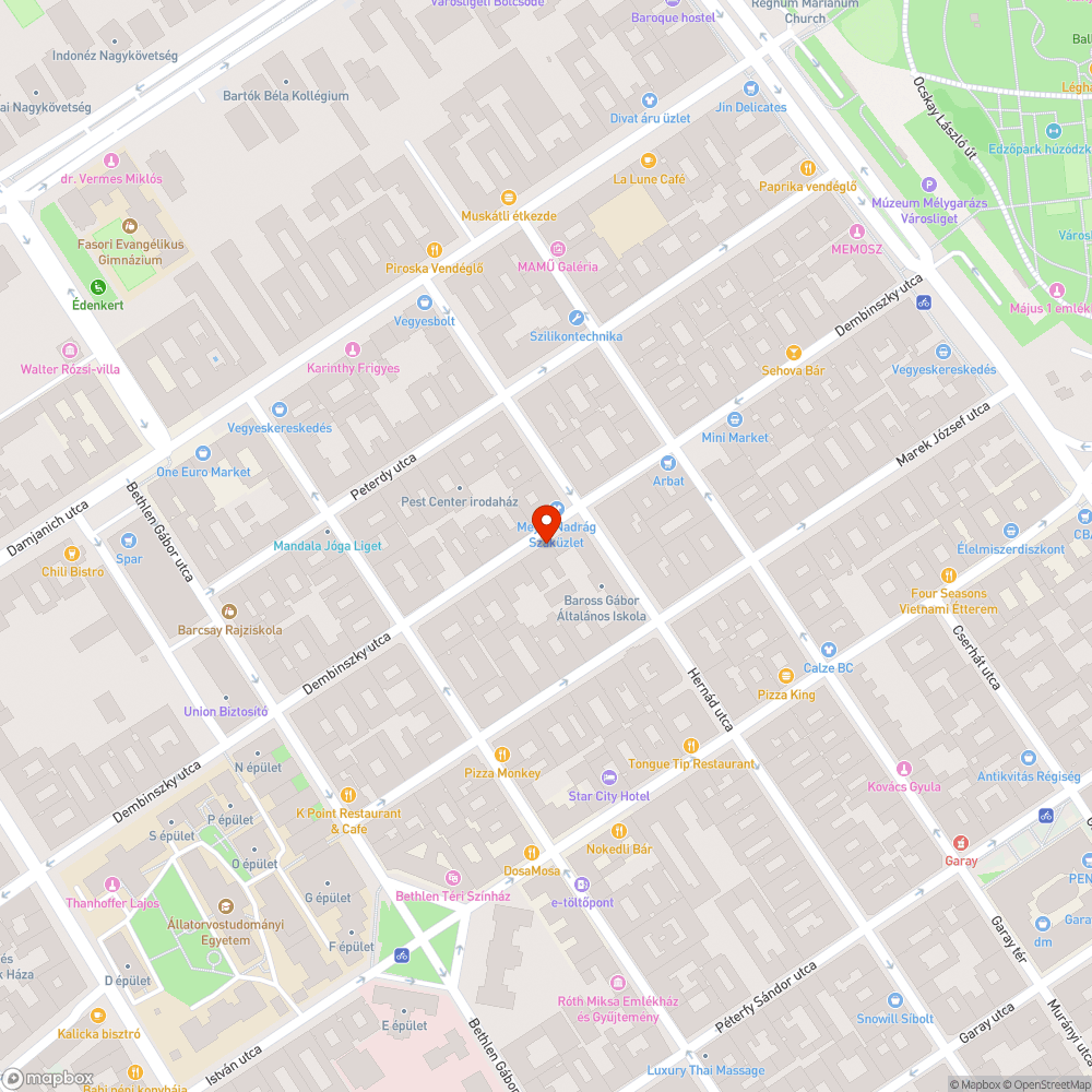 Üres szemetes oszlop bejelentés helye