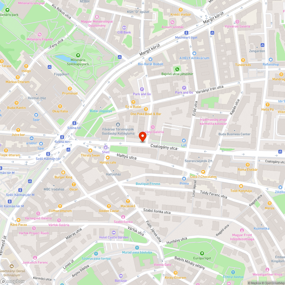 Járdára lógó autók bejelentés helye