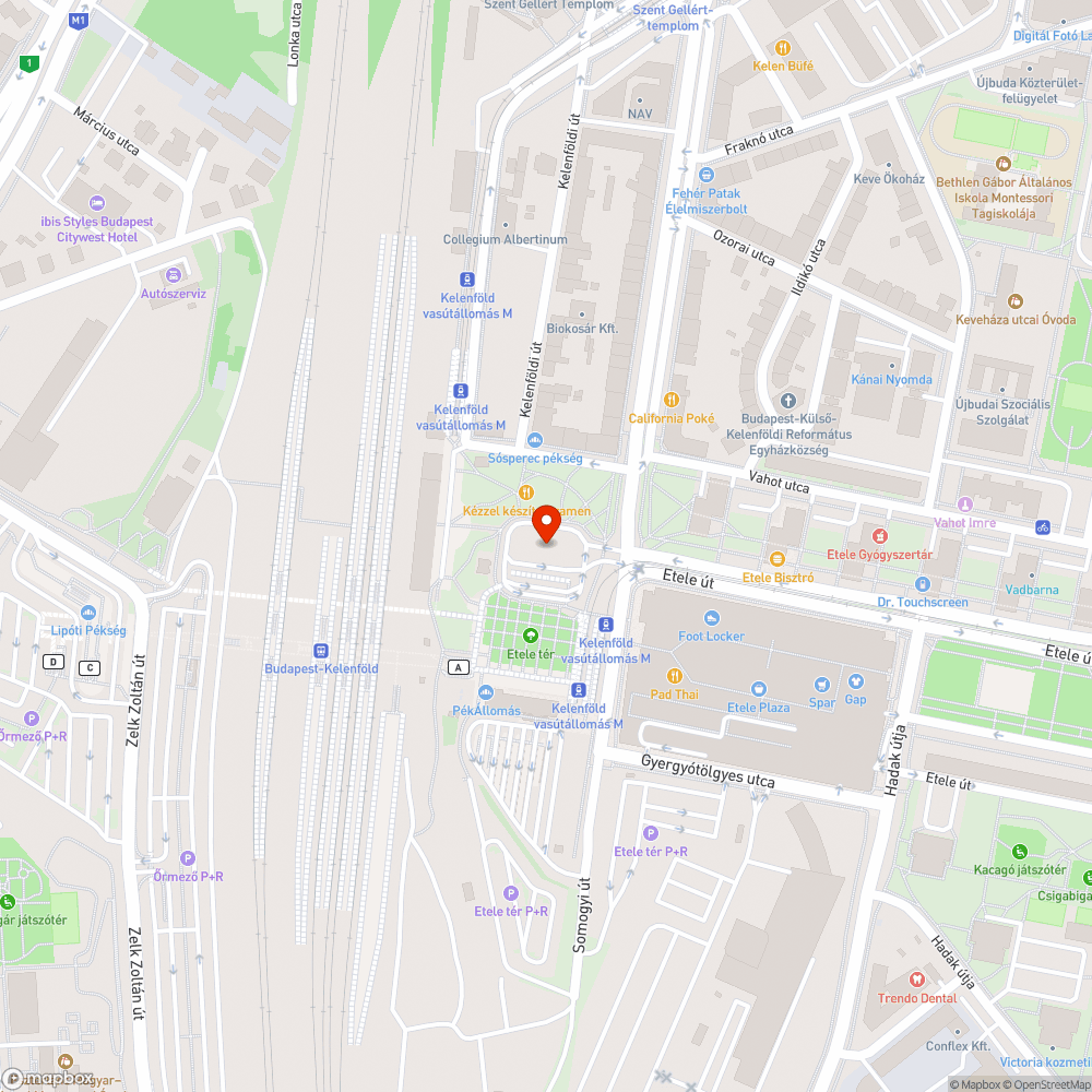 Nagyon hangos MÁV szignál a Kelenföld vasútállomáson bejelentés helye