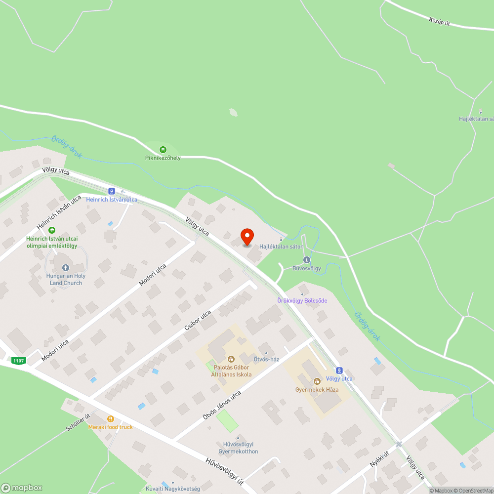 Kátyúk bejelentés helye