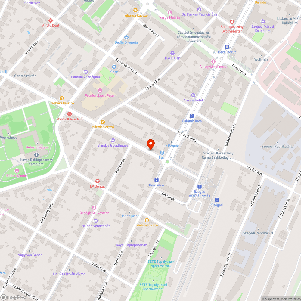 Roncs bejelentés helye