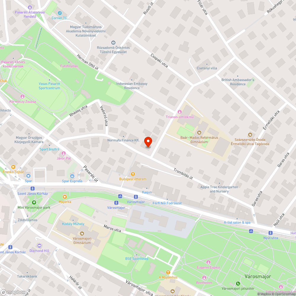 Botlásveszélyes fedél bejelentés helye