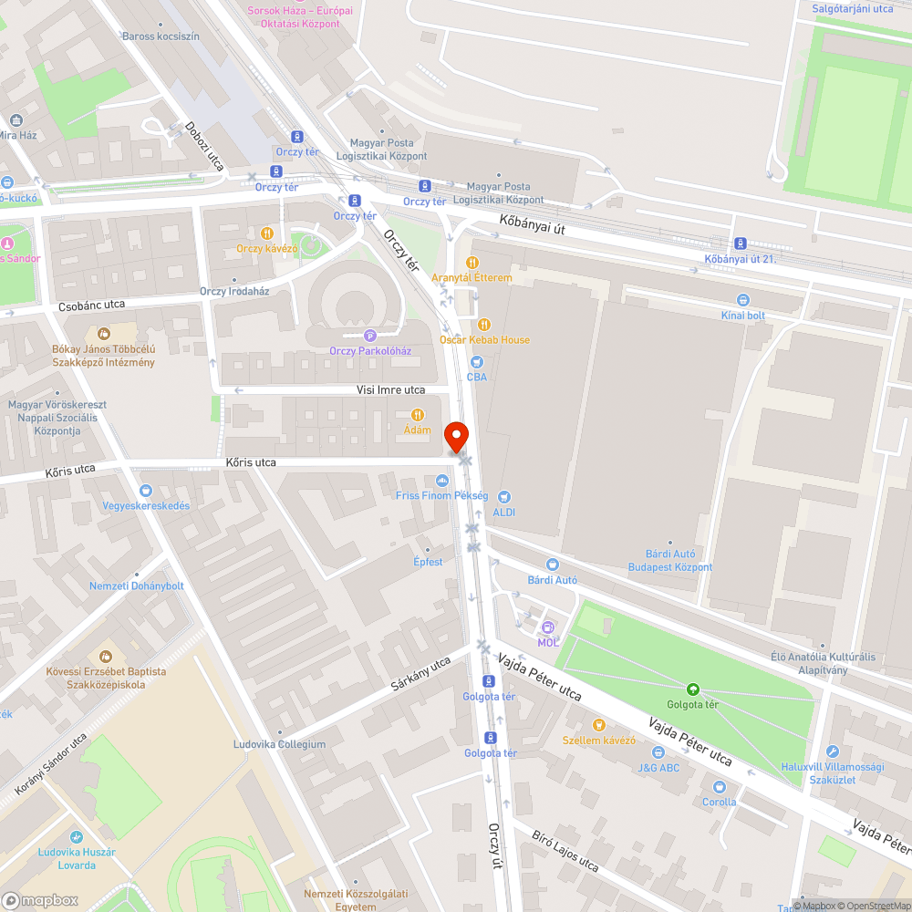 Veszélyes kereszteződés bejelentés helye