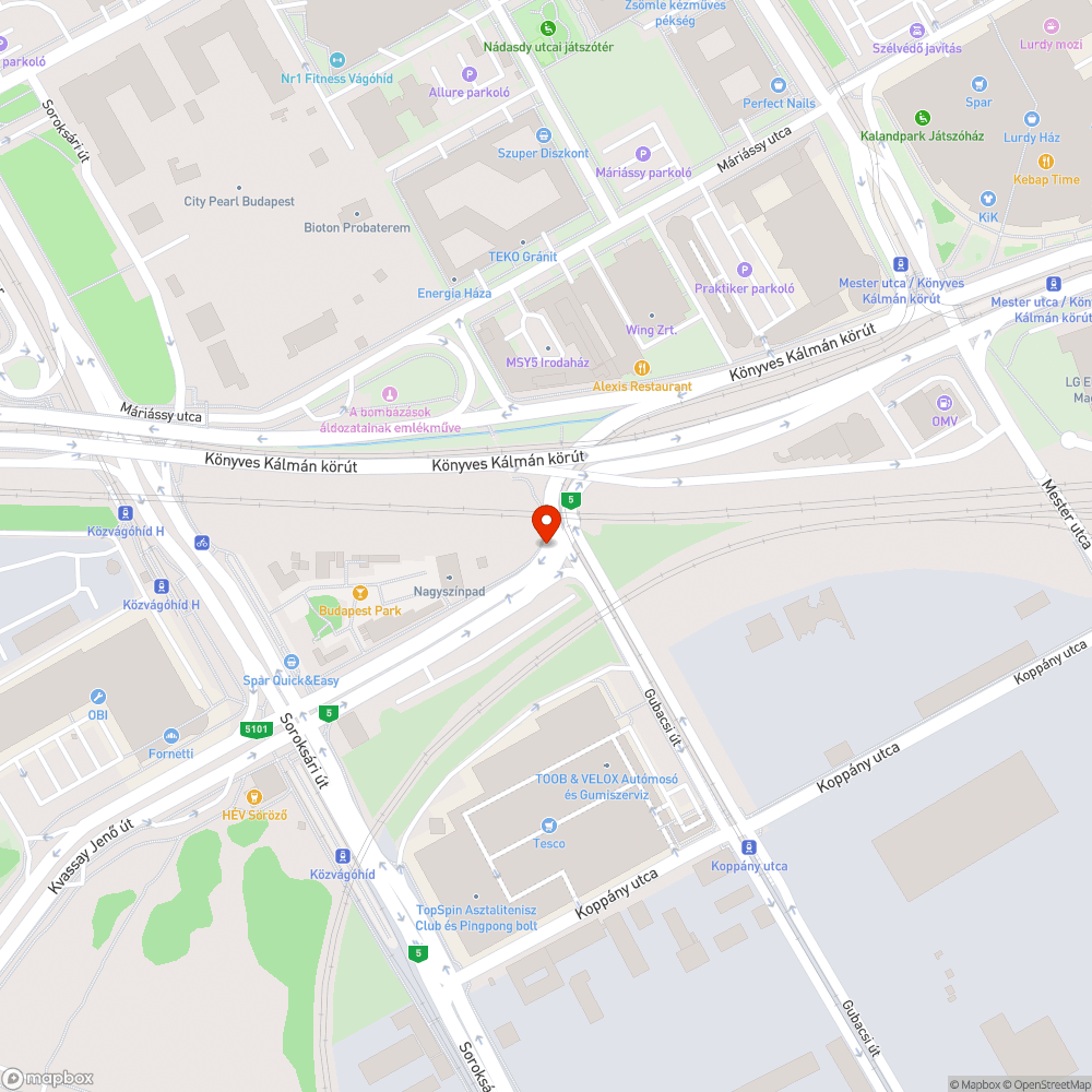 Ferde jelzőlámpaoszlop bejelentés helye