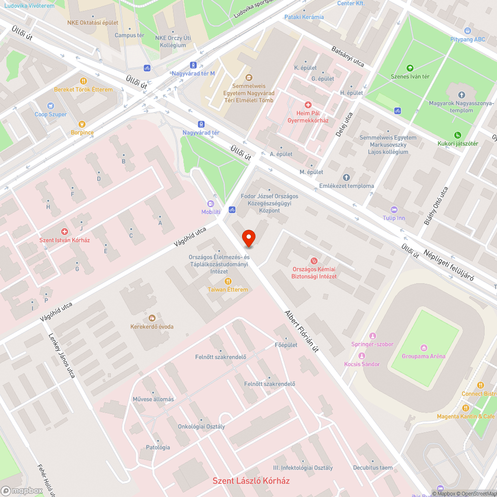 Sarkánál süllyedő fedlap bejelentés helye