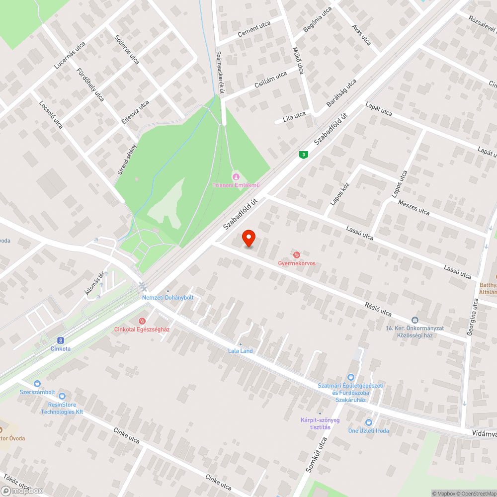 Fa által kitakart világítás bejelentés helye