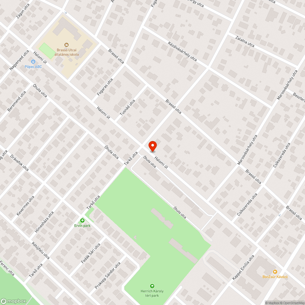 Összefirkált esőbeálló bejelentés helye