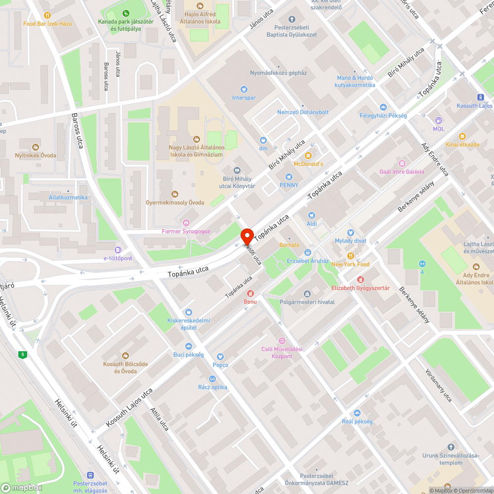 Majdnem kidőlt, ferde tábla bejelentés helye